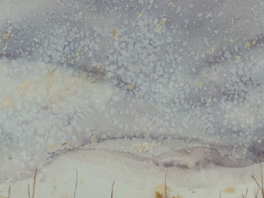 Edna Glasbrenner Original Watercolor Landscape Painting On Paper 11 X 16 Framed 18 X 22 [Photo 7]