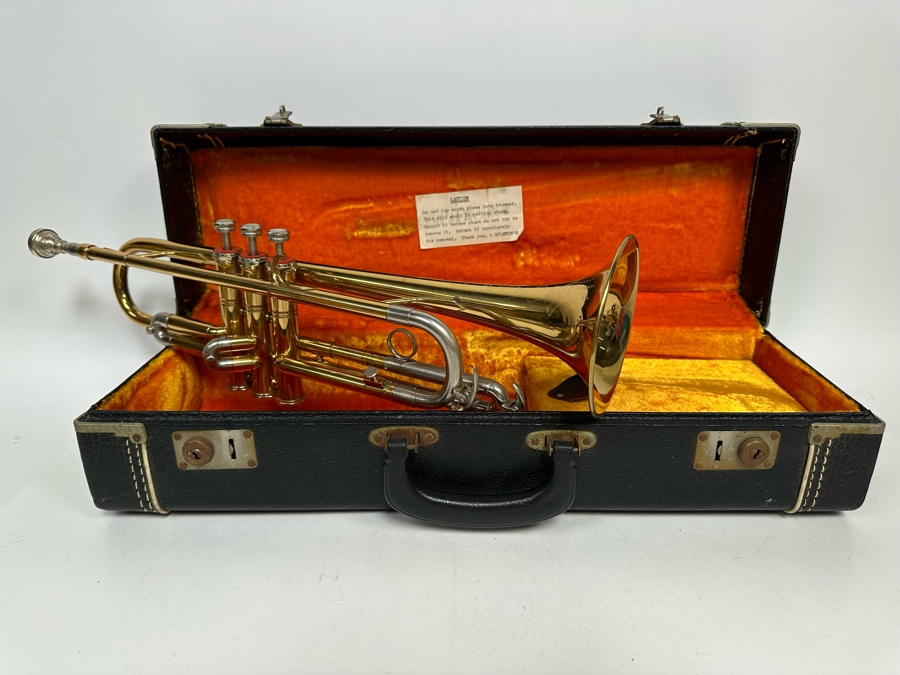 Vintage Julius Keilwerth German Trumpet 20L With Case [Photo 25]