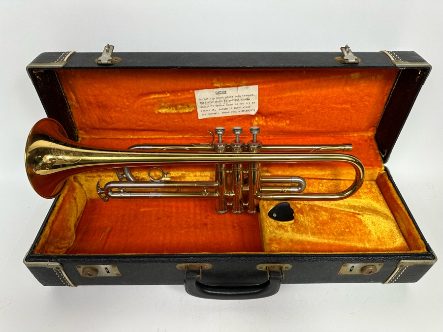 Vintage Julius Keilwerth German Trumpet 20L With Case [Photo 3]