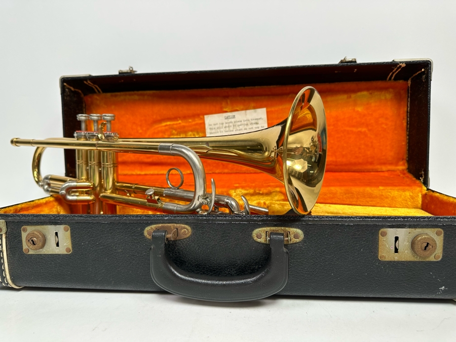 Vintage Julius Keilwerth German Trumpet 20L With Case [Photo 16]