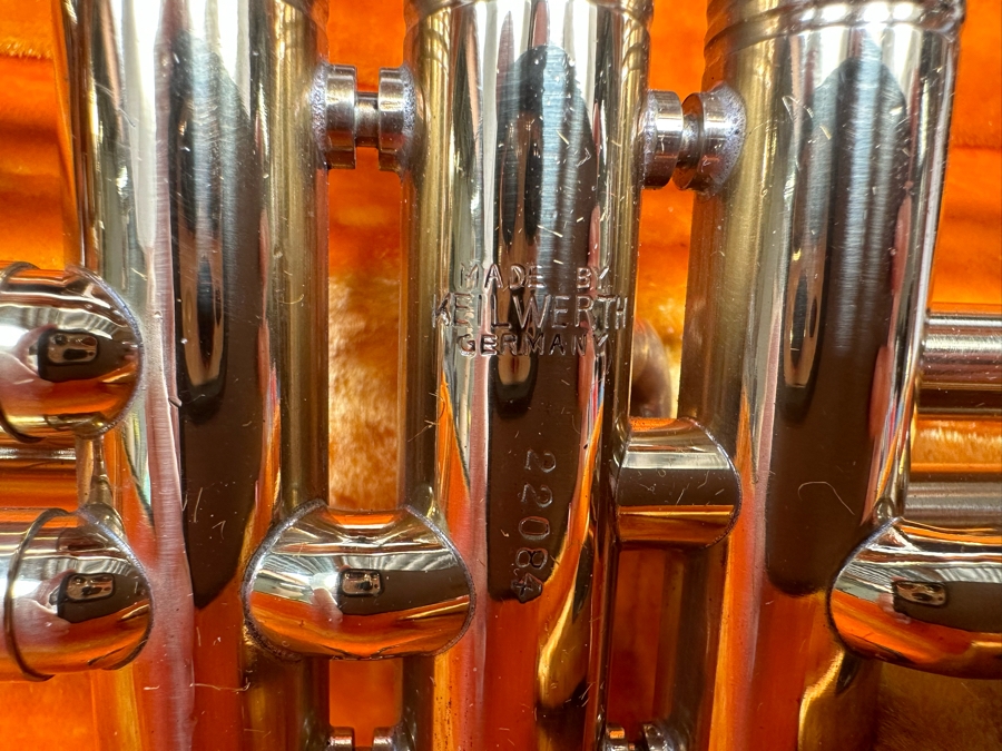 Vintage Julius Keilwerth German Trumpet 20L With Case [Photo 7]