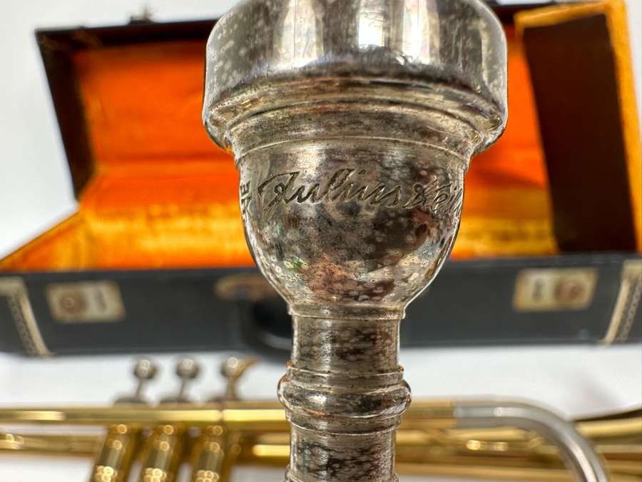 Vintage Julius Keilwerth German Trumpet 20L With Case [Photo 21]