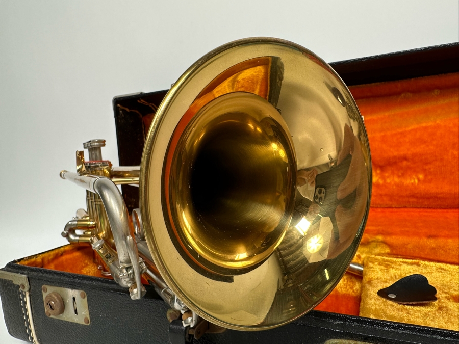 Vintage Julius Keilwerth German Trumpet 20L With Case [Photo 14]