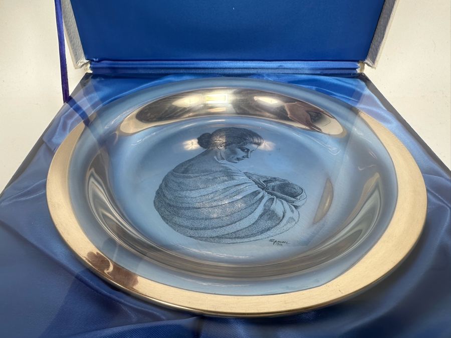 Sterling Silver 1972 Franklin Mint Mother's Day Plate Limited Edition Solid Sterling Silver Sealed New Old Stock 6oz [Photo 5]