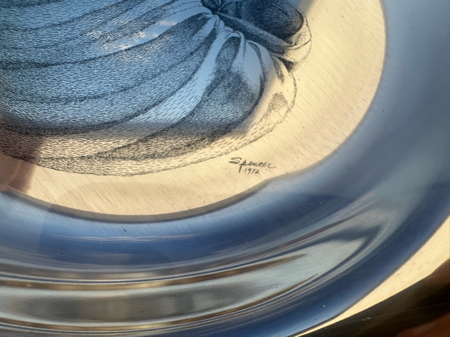 Sterling Silver 1972 Franklin Mint Mother's Day Plate Limited Edition Solid Sterling Silver Sealed New Old Stock 6oz [Photo 7]