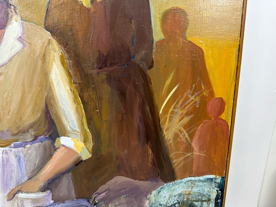 Original Painting On Canvas, Unattributed 36 X 48 [Photo 5]