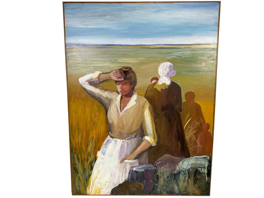 Original Painting On Canvas, Unattributed 36 X 48 [Photo 13]