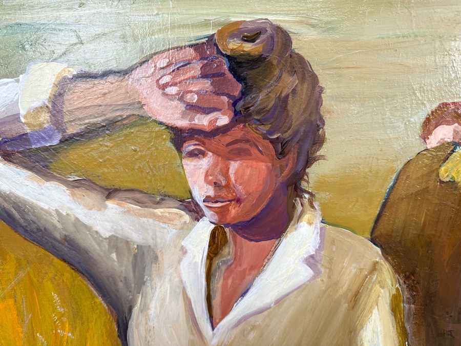 Original Painting On Canvas, Unattributed 36 X 48 [Photo 4]