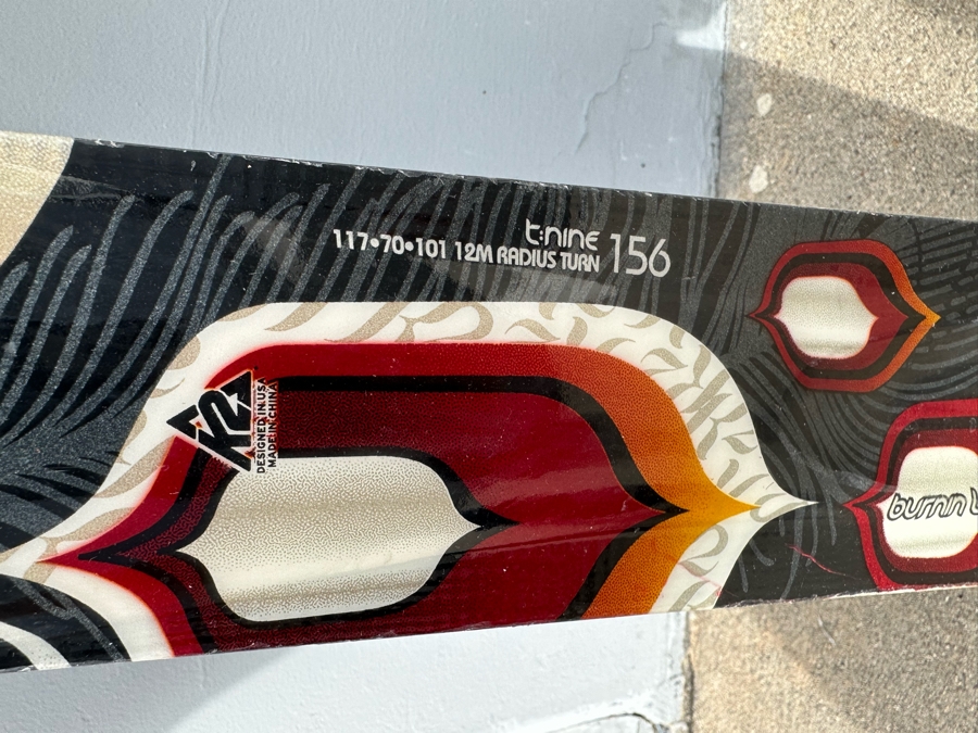 K2 Burnin Luv Skis 156 With Marker Bindings And LEKI Ventrix Carbon Poles [Photo 6]