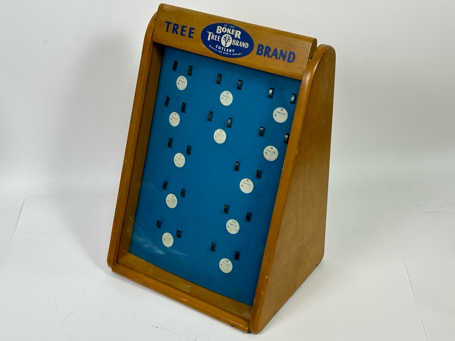 Boker Tree Brand Cutlery Mercantile Counter Top Pocket Watch Store Display 12W X 9D X 17H [Photo 5]