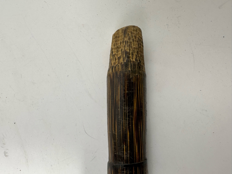 Antique 1905 London England Sterling Silver Lobster Claw Handle Wooden Cane 36L [Photo 15]