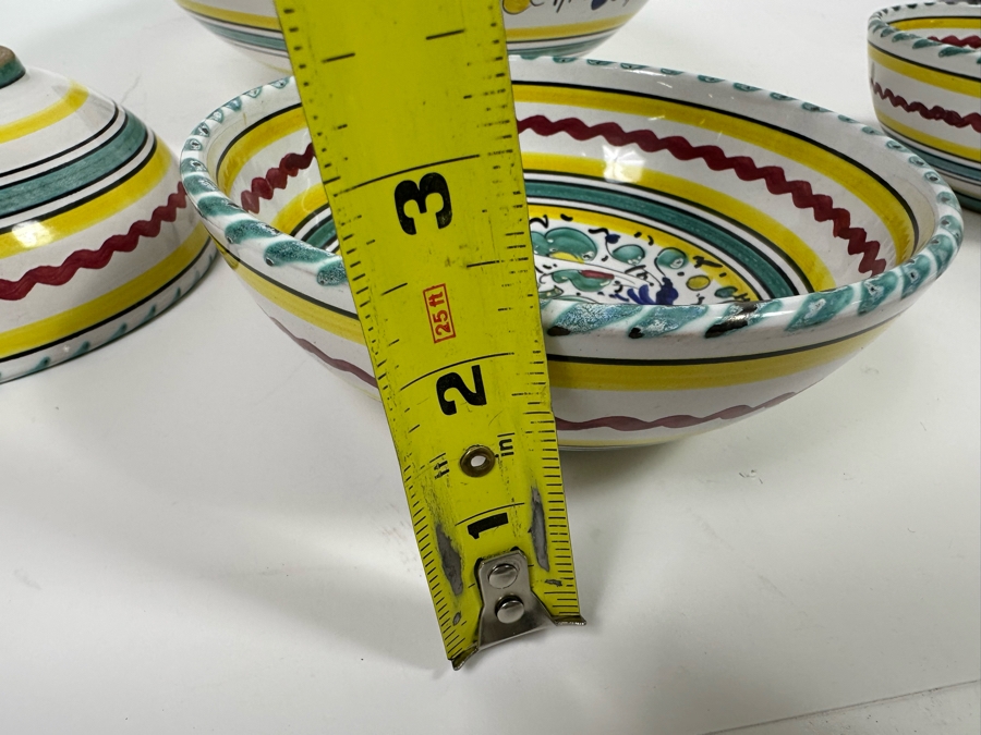 Hand Painted Italian Bowls Signed San Gimignano (1) 12R (3) 6R [Photo 13]