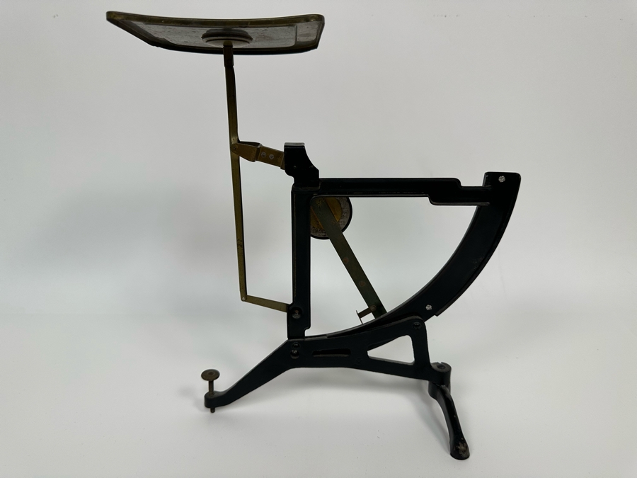Vintage Portable Postal Scale With Adjustable Pendulum Used To Switch Between Two Enamel Scales (0-100g Or 0-500g) [Photo 15]