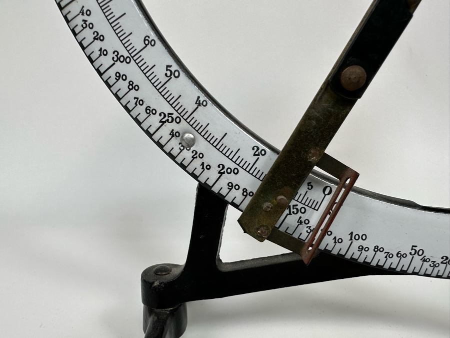 Vintage Portable Postal Scale With Adjustable Pendulum Used To Switch Between Two Enamel Scales (0-100g Or 0-500g) [Photo 12]