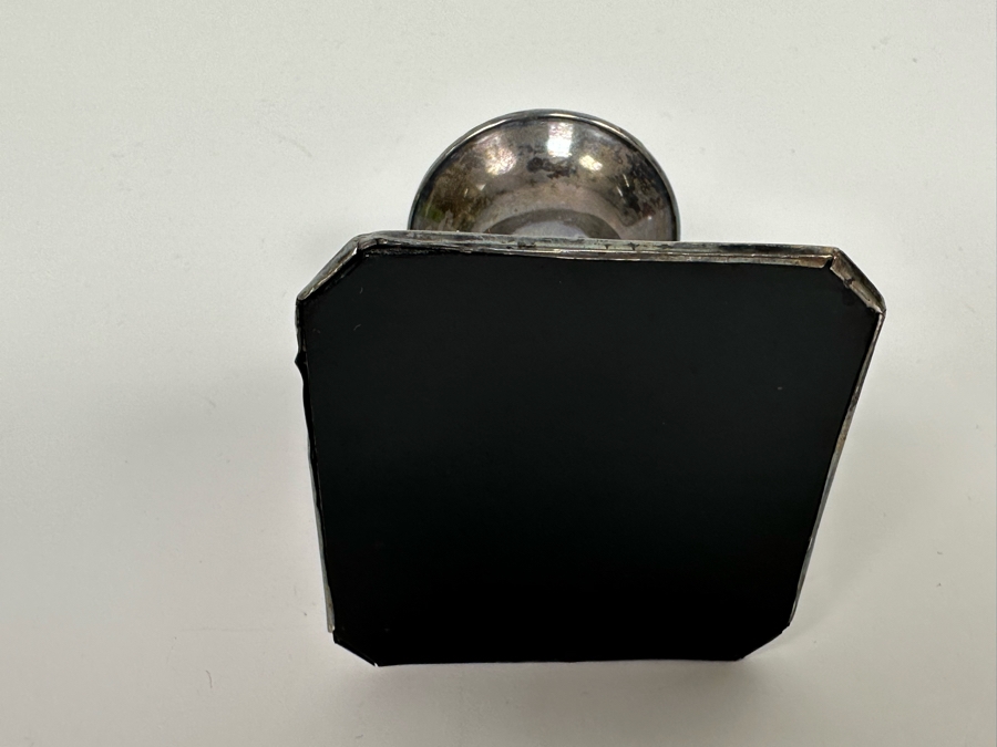 Antique English Hallmarks Weighted Sterling Silver Candleholder 2.5W X 2.5H [Photo 8]