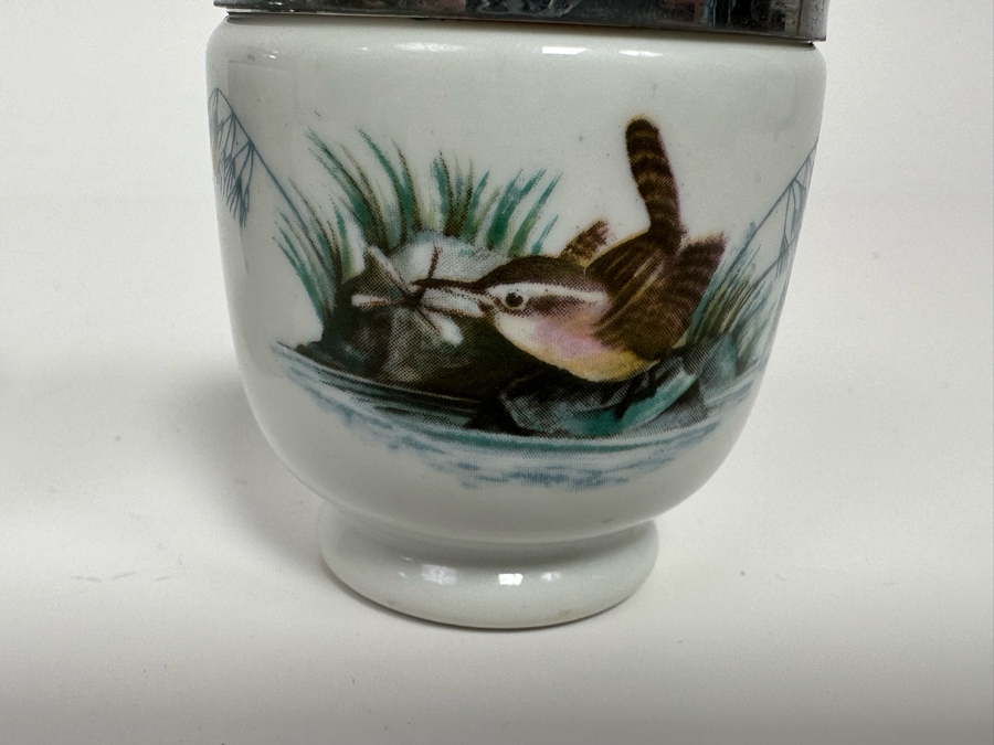 Pair Of Royal Worcester Egg Coddlers With Bird Designs [Photo 5]