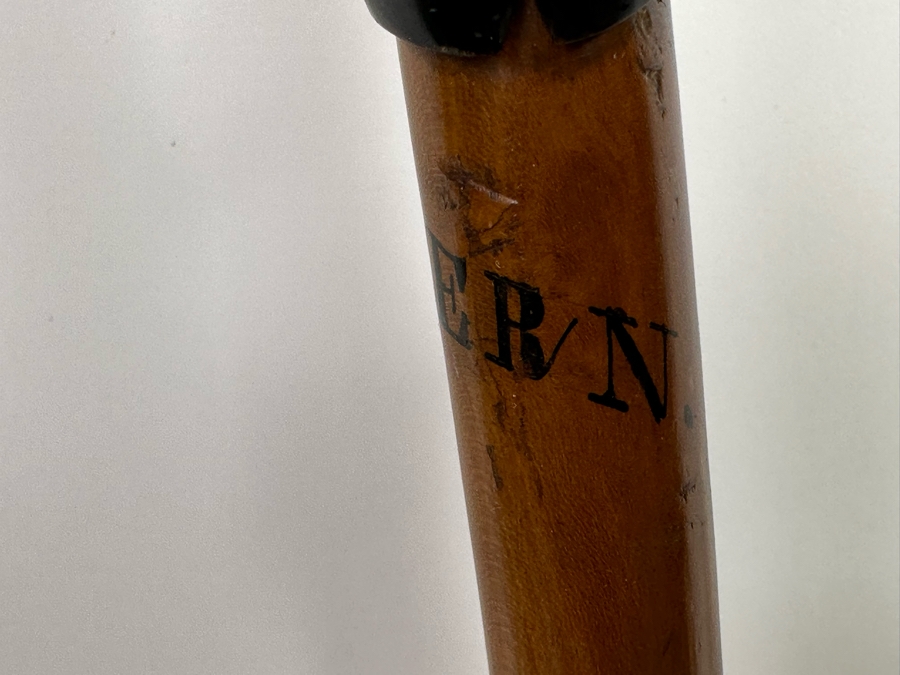 Antique Cane From Switzerland With Horn Handle 31L [Photo 9]