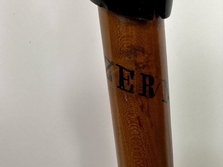 Antique Cane From Switzerland With Horn Handle 31L [Photo 8]