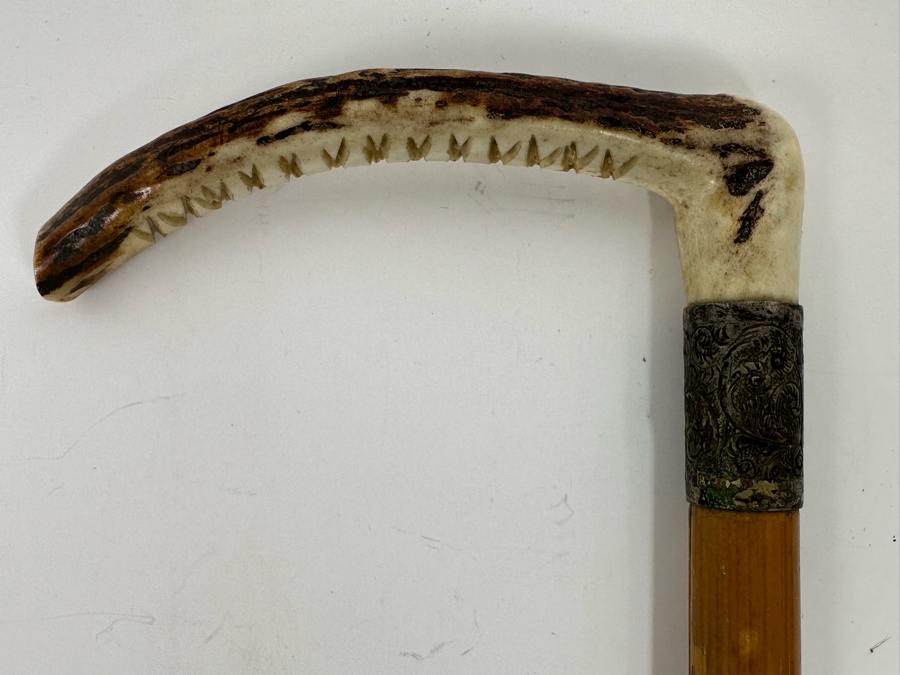 Vintage Horse Riding Crop Whip With Bone Handle [Photo 6]