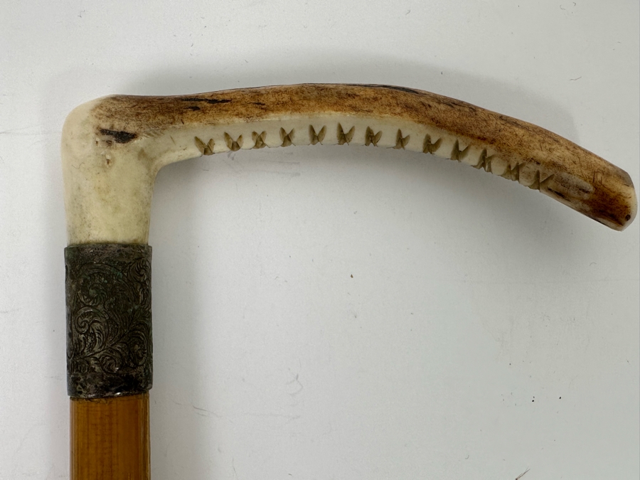 Vintage Horse Riding Crop Whip With Bone Handle [Photo 8]