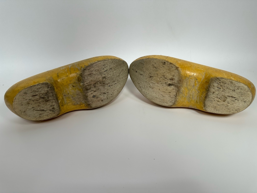 Authentic Dutch Wooden Shoes Clogs From The Netherlands 13L Size 10 [Photo 10]