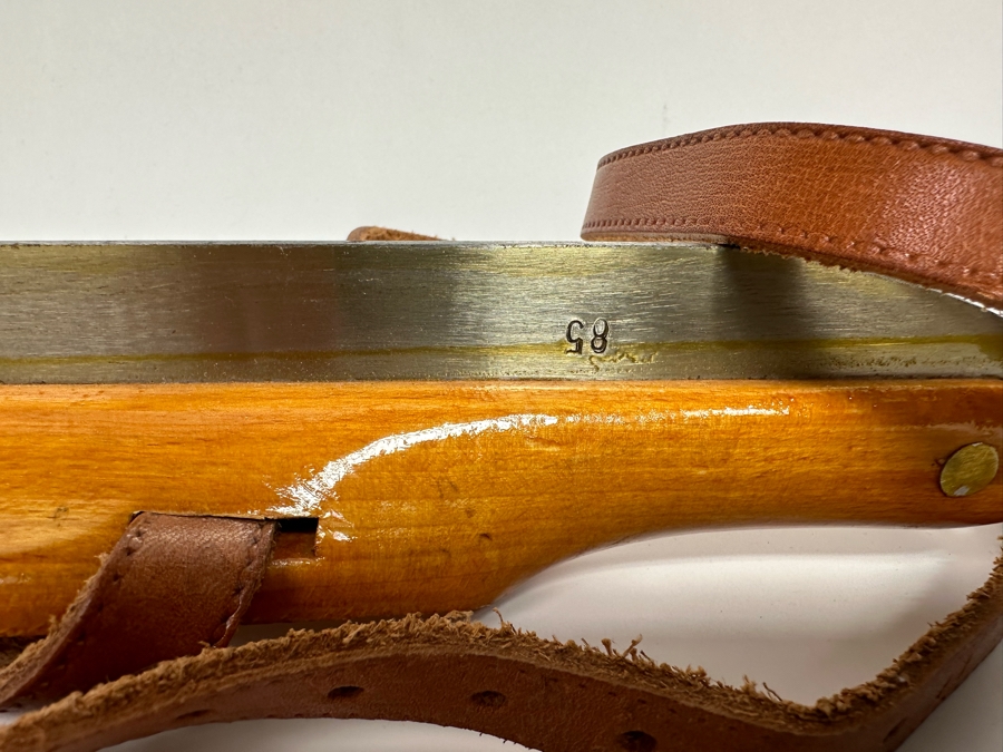 Antique Dutch Wooden Strap-On Ice Skates With Steel Blades N.V. FA G. S. Ruiter Akkrum 17L [Photo 12]