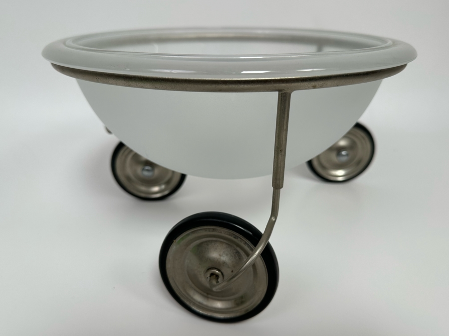 Arnout Visser 'Fruit On Wheels' Glass Bowl 1992/93 Dutch Postmodern Design 10W X 6H [Photo 2]