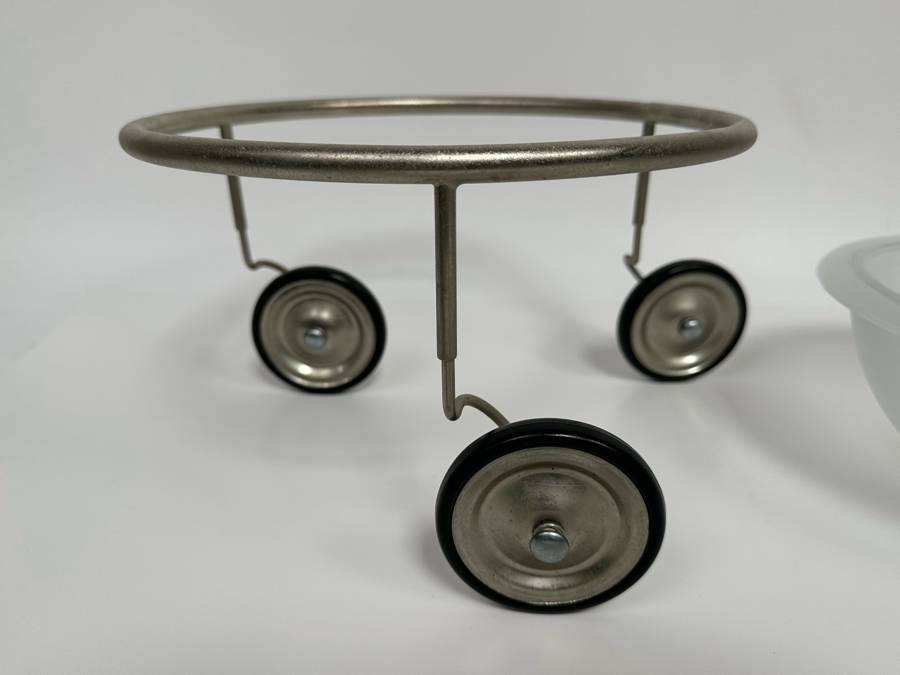 Arnout Visser 'Fruit On Wheels' Glass Bowl 1992/93 Dutch Postmodern Design 10W X 6H [Photo 7]