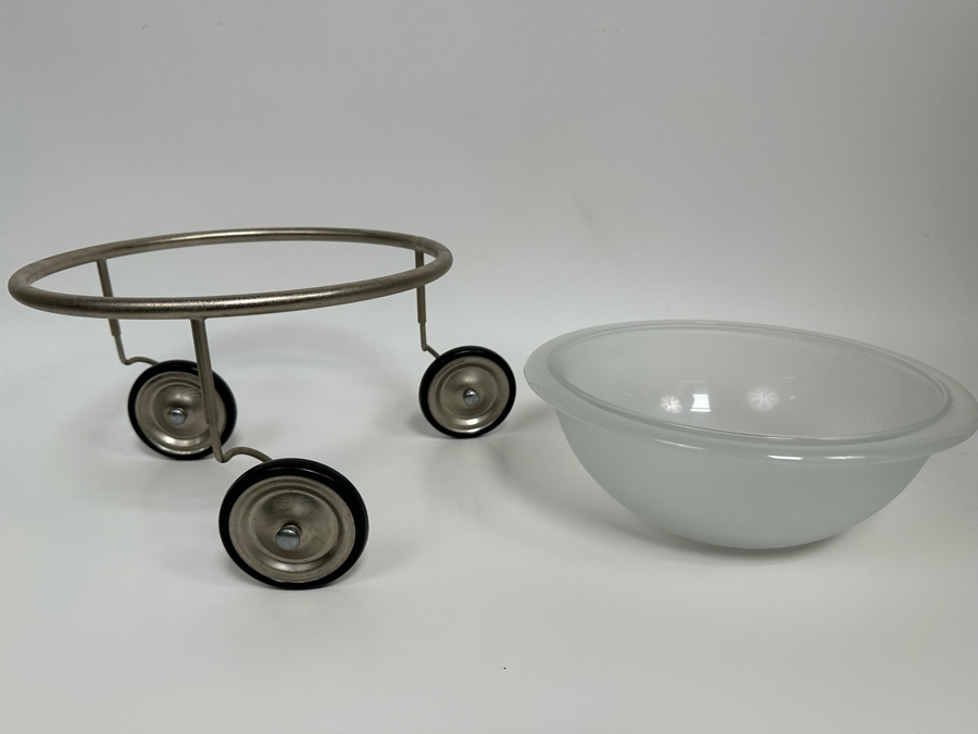 Arnout Visser 'Fruit On Wheels' Glass Bowl 1992/93 Dutch Postmodern Design 10W X 6H [Photo 6]