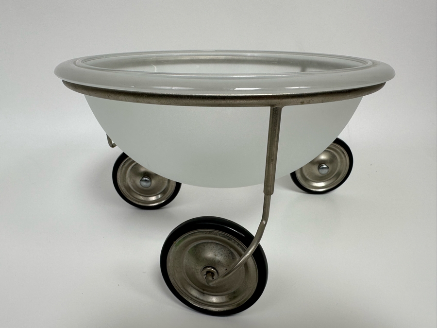 Arnout Visser 'Fruit On Wheels' Glass Bowl 1992/93 Dutch Postmodern Design 10W X 6H [Photo 5]