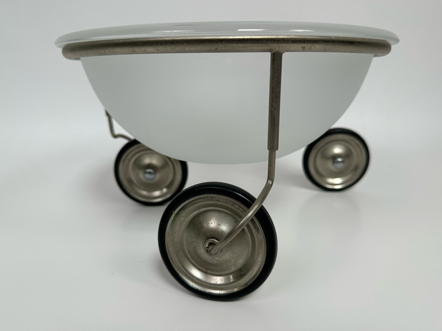 Arnout Visser 'Fruit On Wheels' Glass Bowl 1992/93 Dutch Postmodern Design 10W X 6H [Photo 3]