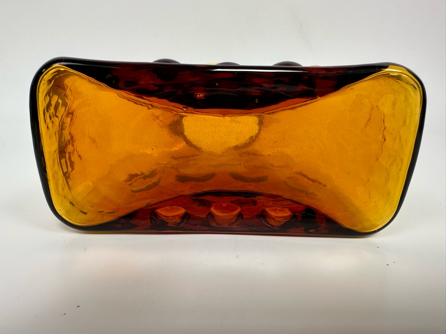 Vintage Blenko Glass Hobnail Double Spout Pitcher Water Jug Carafe 8H [Photo 8]