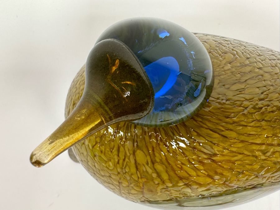 Oiva Toikka (Finland) Art Glass Bird Dotterel By Iittala 8.5W X 4.5D X 5H [Photo 6]