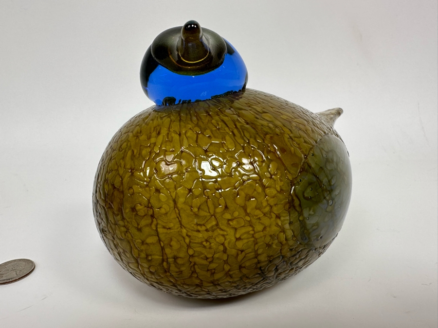 Oiva Toikka (Finland) Art Glass Bird Dotterel By Iittala 8.5W X 4.5D X 5H [Photo 7]