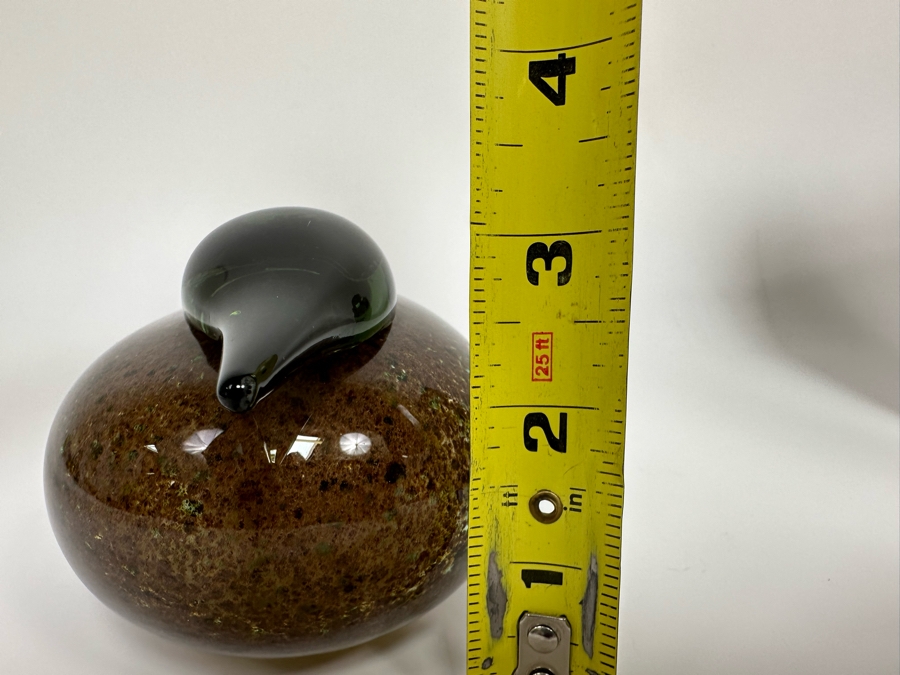 Oiva Toikka (Finland) Art Glass Bird Haahkatar Or Eider Sea Duck By Iittala With Original Box 8W X 3.5D X 3H [Photo 21]