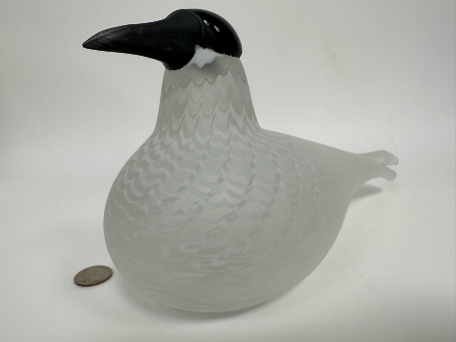 Oiva Toikka (Finland) Limited Edition Art Glass Bird Rayska Nuutajarvi By Iittala Signed And Numbered 791 Of 3,000 With Original Box 12W X 4D X 5.5H [Photo 7]