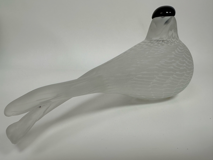Oiva Toikka (Finland) Limited Edition Art Glass Bird Rayska Nuutajarvi By Iittala Signed And Numbered 791 Of 3,000 With Original Box 12W X 4D X 5.5H [Photo 9]
