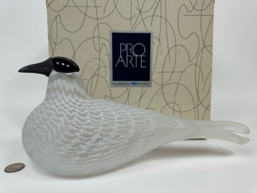 Oiva Toikka (Finland) Limited Edition Art Glass Bird Rayska Nuutajarvi By Iittala Signed And Numbered 791 Of 3,000 With Original Box 12W X 4D X 5.5H [Photo 17]