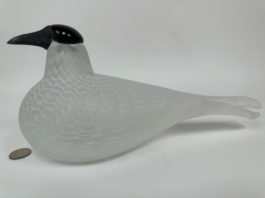 Oiva Toikka (Finland) Limited Edition Art Glass Bird Rayska Nuutajarvi By Iittala Signed And Numbered 791 Of 3,000 With Original Box 12W X 4D X 5.5H [Photo 4]