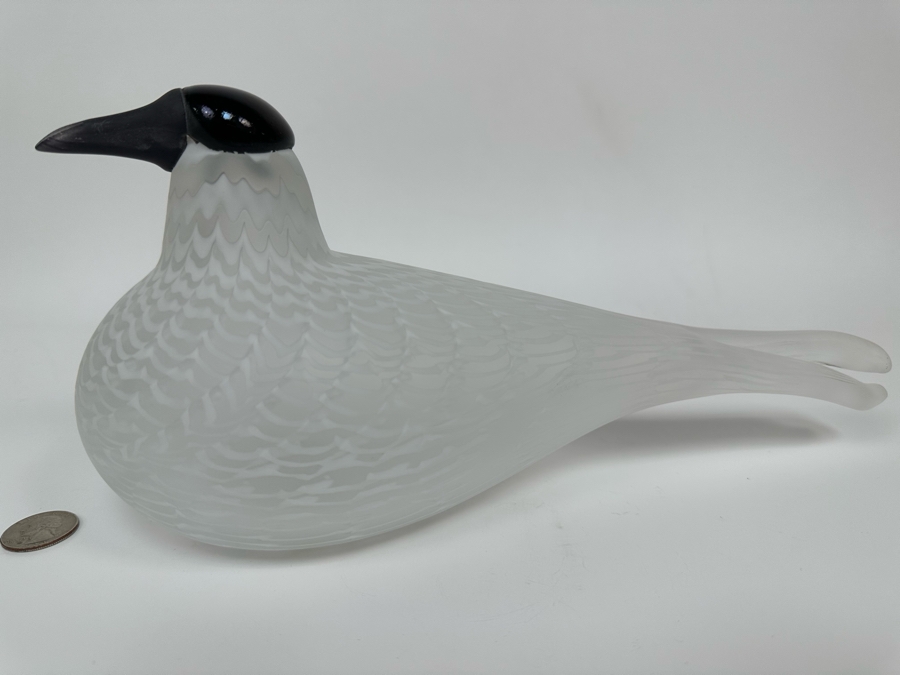 Oiva Toikka (Finland) Limited Edition Art Glass Bird Rayska Nuutajarvi By Iittala Signed And Numbered 791 Of 3,000 With Original Box 12W X 4D X 5.5H [Photo 3]