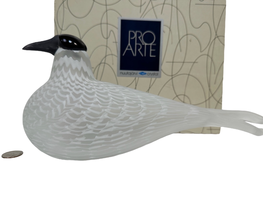 Oiva Toikka (Finland) Limited Edition Art Glass Bird Rayska Nuutajarvi By Iittala Signed And Numbered 791 Of 3,000 With Original Box 12W X 4D X 5.5H [Photo 2]