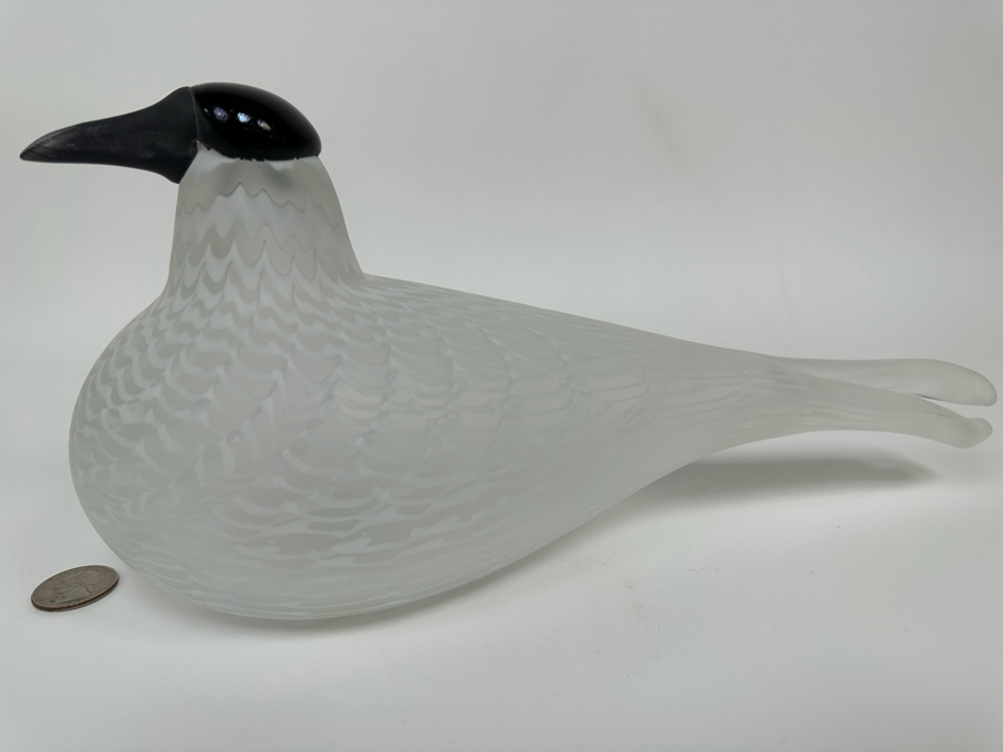 Oiva Toikka (Finland) Limited Edition Art Glass Bird Rayska Nuutajarvi By Iittala Signed And Numbered 791 Of 3,000 With Original Box 12W X 4D X 5.5H [Photo 5]