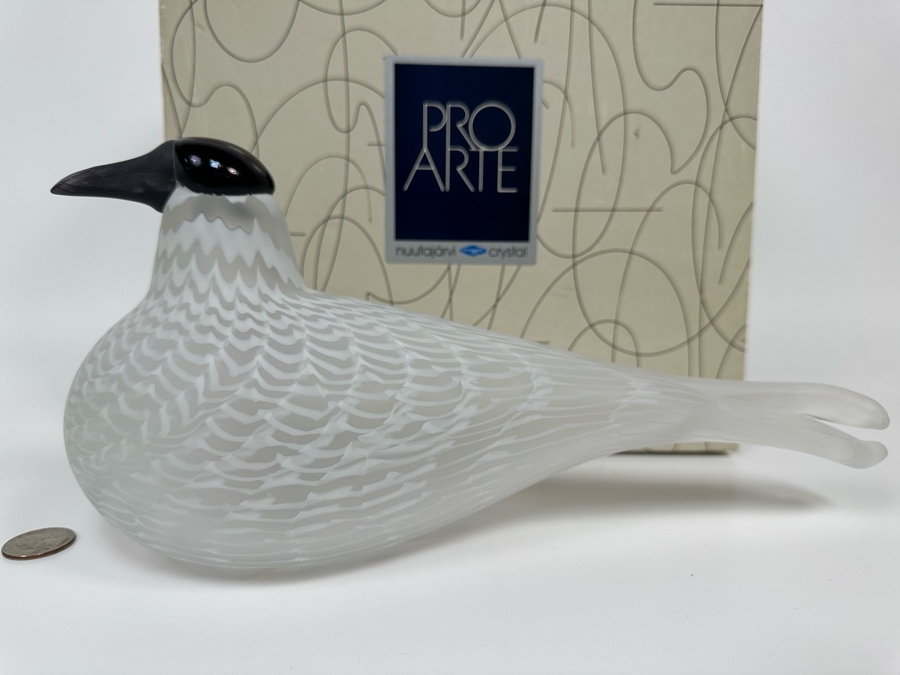 Oiva Toikka (Finland) Limited Edition Art Glass Bird Rayska Nuutajarvi By Iittala Signed And Numbered 791 Of 3,000 With Original Box 12W X 4D X 5.5H [Photo 18]