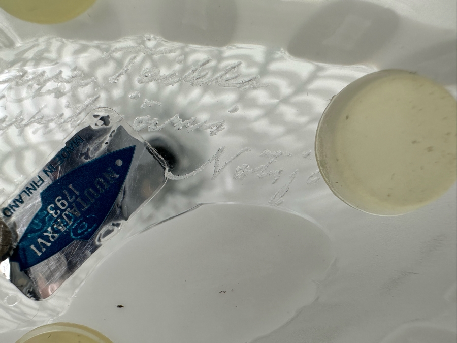 Oiva Toikka (Finland) Limited Edition Art Glass Bird Rayska Nuutajarvi By Iittala Signed And Numbered 791 Of 3,000 With Original Box 12W X 4D X 5.5H [Photo 14]