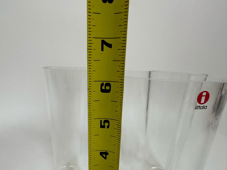 Alvar Aalto Organic Clear Glass Vase Finnish Design Savoy Vase Mouthblown For Iittala 8W X 6H [Photo 14]