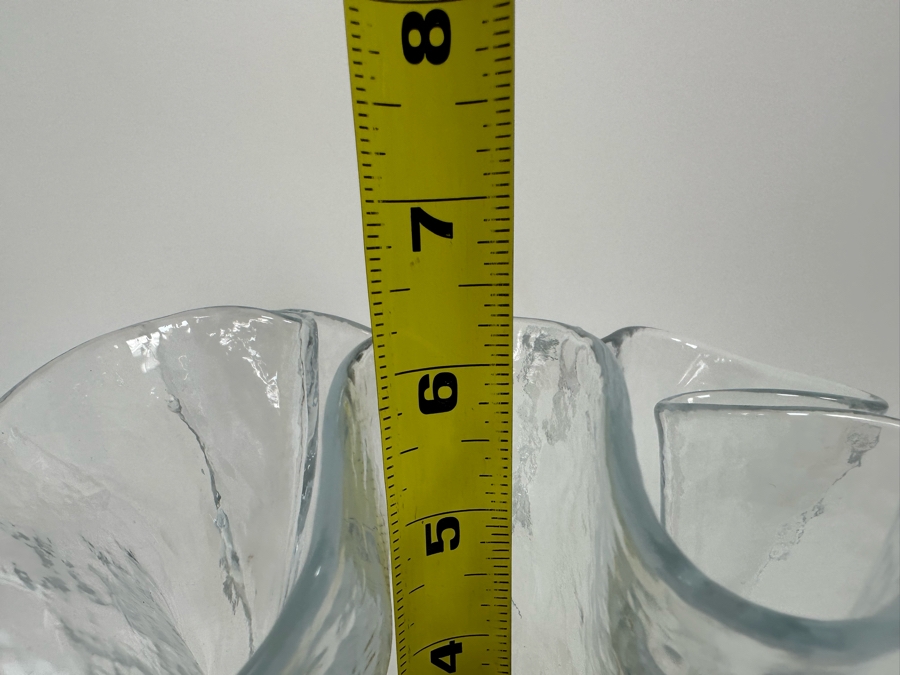 Muurla Vase Hand Made In Finland Freeform Handkerchief Design 7W X 6H [Photo 11]