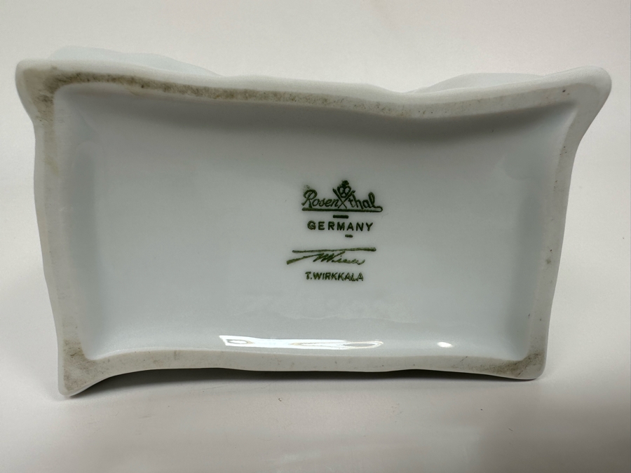 Tapio Wirkkala White Porcelain Bag Vase For Rosenthal Germany 4W X 2.5D X 8.5H [Photo 10]