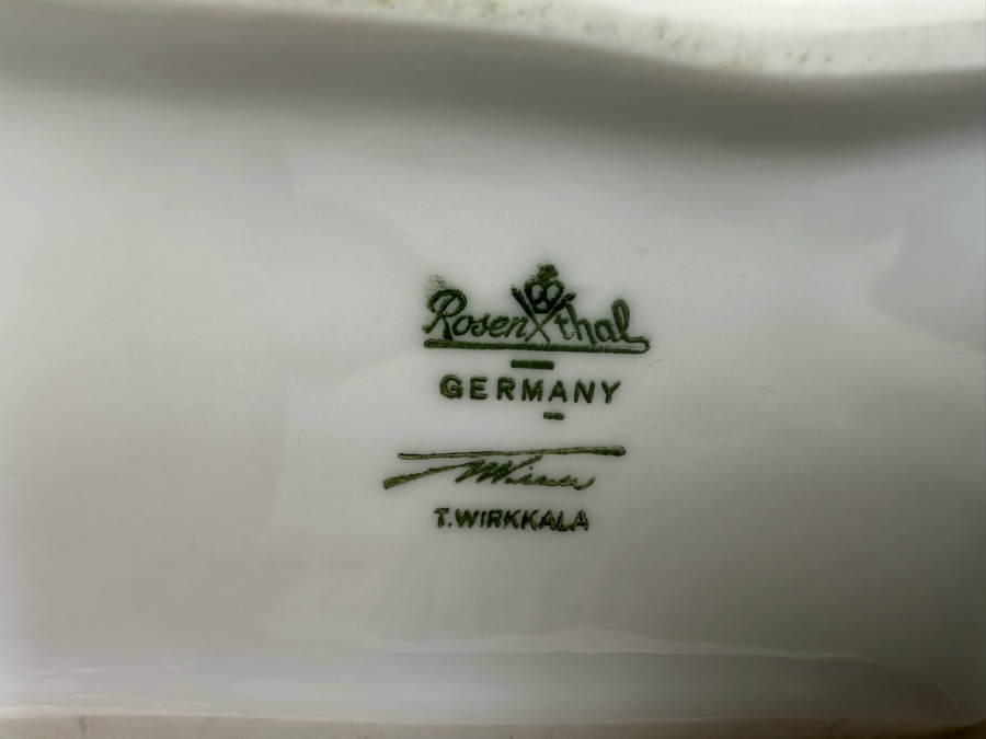 Tapio Wirkkala White Porcelain Bag Vase For Rosenthal Germany 4W X 2.5D X 8.5H [Photo 11]