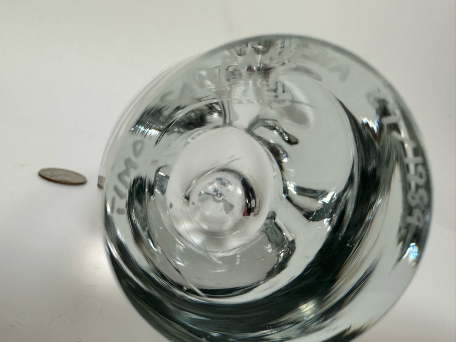 Timo Sarpaneva Orkidea Orchid Art Glass Vase For Iittala Finland With Retails $1,600 [Photo 10]