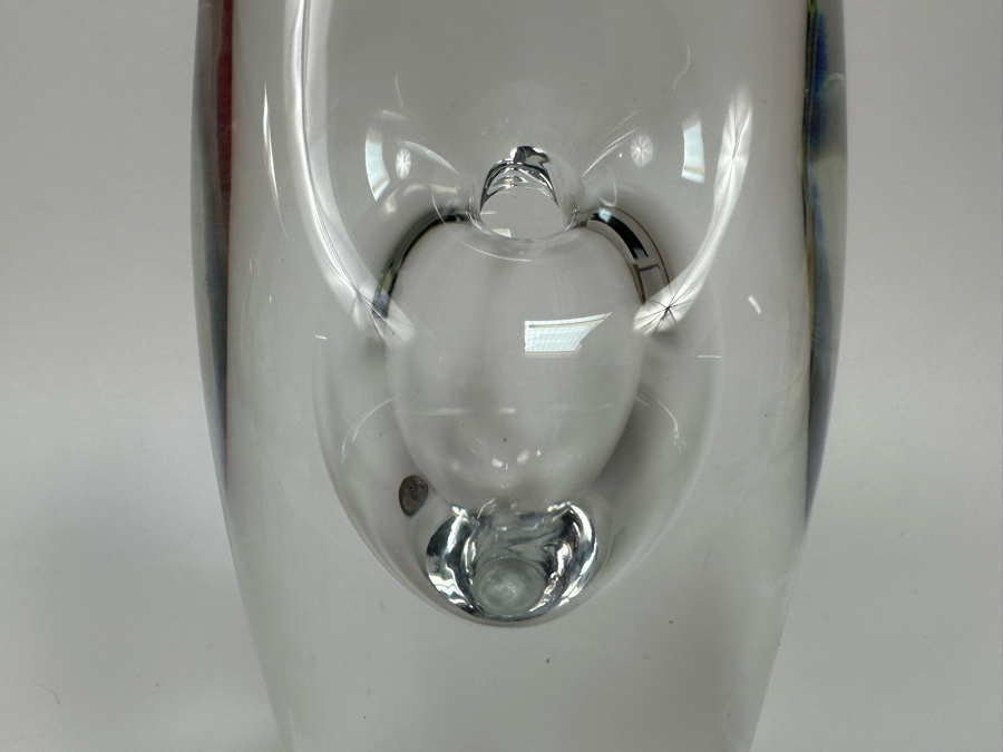 Timo Sarpaneva Orkidea Orchid Art Glass Vase For Iittala Finland With Retails $1,600 [Photo 7]